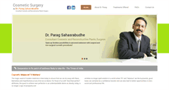 Desktop Screenshot of cosmeticsurgerypuneindia.com